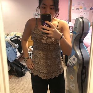 Lace tank top
